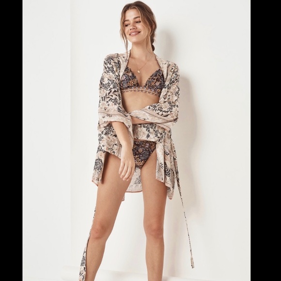 NWT Spell Oasis Pearl Kimono Robe M/L short - Picture 13 of 15